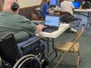  
(Left to right) Todd Stambaugh, W8TBS, with Jennifer Bailey, N8JEN, and Mike Bailey, N8MRB, [Photo courtesy of Roy Hook, W8REH].
 
ARRL Treasurer John Sager, WJ7S, joined the Utah Valley Amateur Radio Club (UVARC) at their Field Day operation in Trout Creek, Utah. “I joined what was supposed to be a three-man team of CW operators, John Mitton, KK7L, Ralph Nunn, K7RLN, and me ... as a 3A station operating under the UVARC callsign of K7UVA,” said Sager. “We were joined by Forrest Stephenson, KI7QCF, a fairly new CW operator and POTA activator, who wanted to see our CW effort in action. We ended up making about 500 CW 3A QSOs during Field Day for the K7UVA effort. 